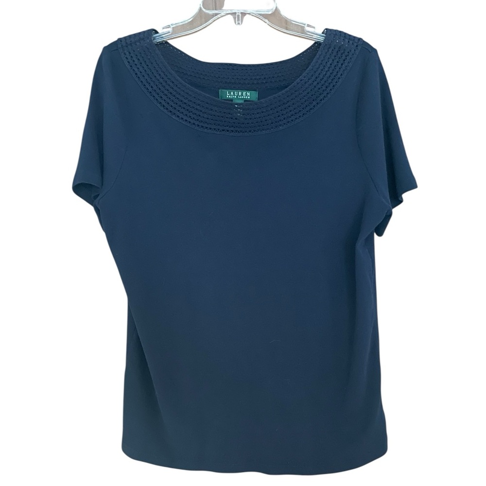Women's Navy Top Ralph Lauren Sz 1X